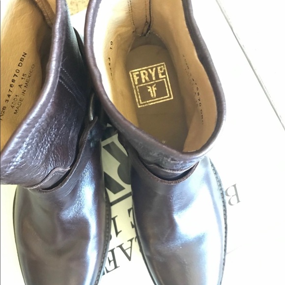 Frye Phillip short brown boots size 7.5🐴 - Picture 5 of 5